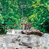 ポストカードイラスト「恵みの森 ＜一枚岩の沢歩き＞」