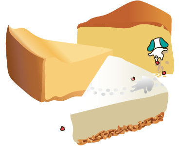 03_シロ＆チーズケーキ