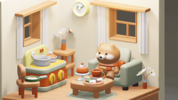 「ミニチュア作りで楽しくはじめる 10日でBlender 4入門」を見ながら完成させたモデリング