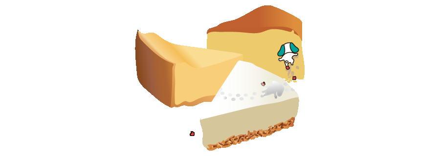 03_シロ＆チーズケーキ