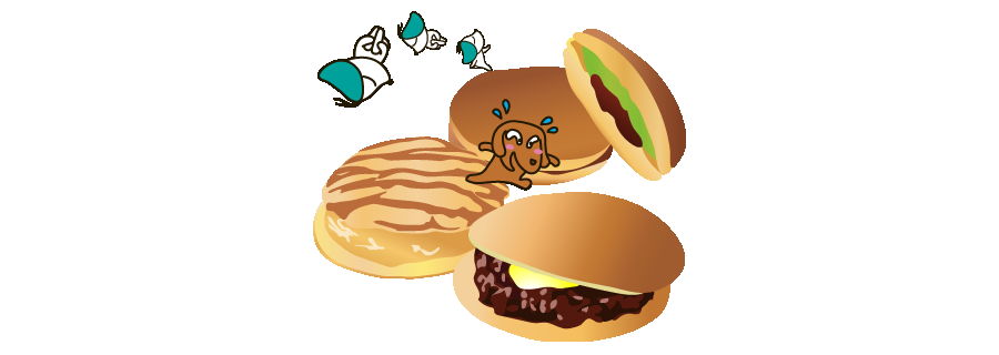 34_チャ＆シロ＆どら焼き