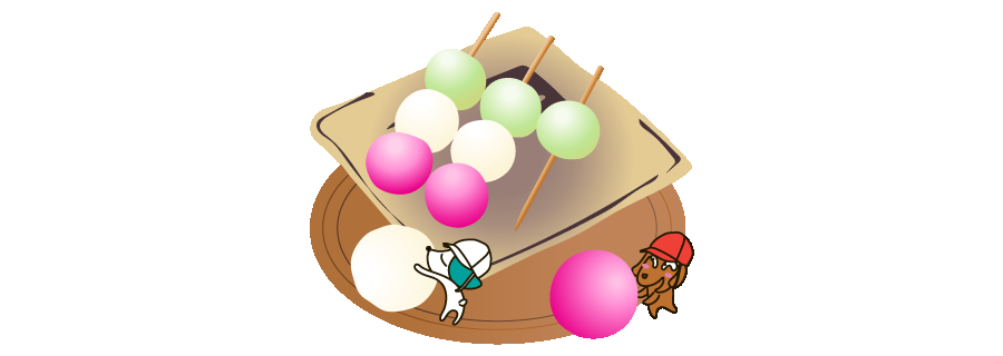 27_チャ＆シロ＆団子
